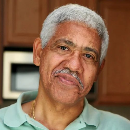 Persona photo: an older man, representing a person with cardiovascular disease