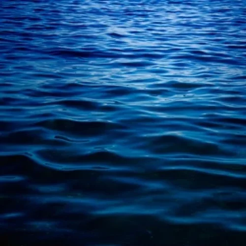 Deep blue sea water
